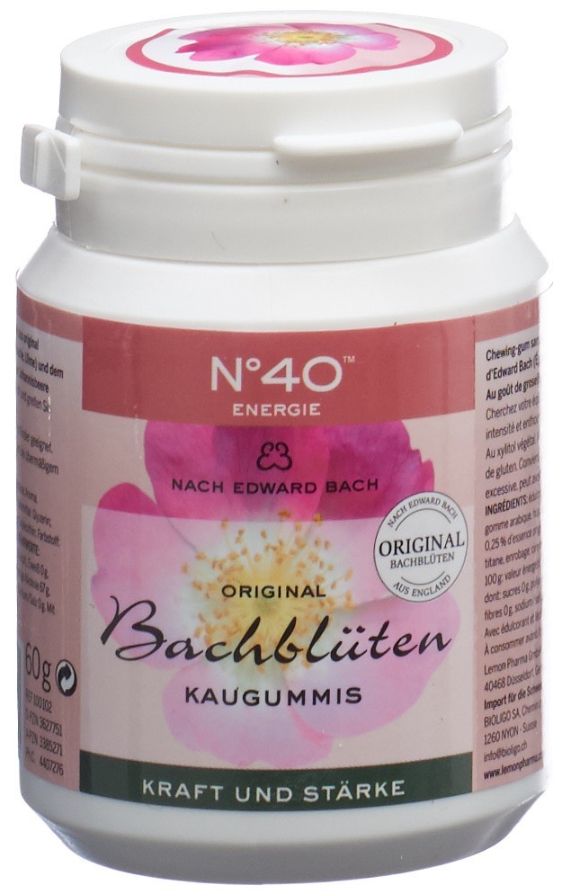LEMON PHARMA Dr Bach Kaugummi Energie Ds 60 g