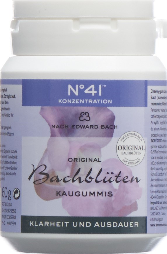 LEMON PHARMA Dr Bach Kaugummi Konzentrati Ds 60 g