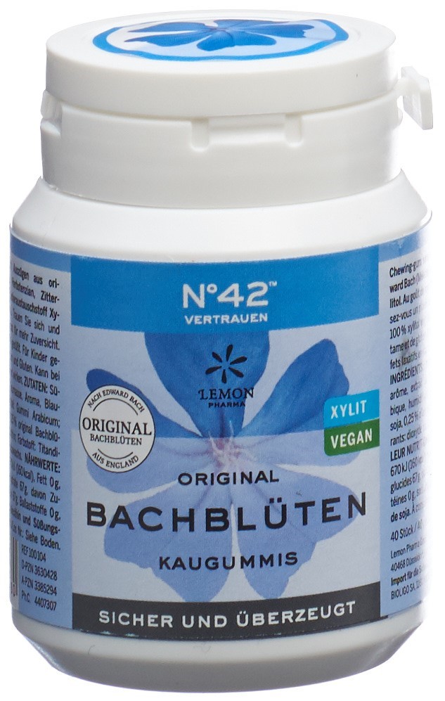 LEMON PHARMA Dr Bach Kaugummi Selbstvertra Ds 60 g