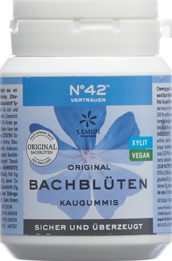 LEMON PHARMA Dr Bach Kaugummi Selbstvertra Ds 60 g