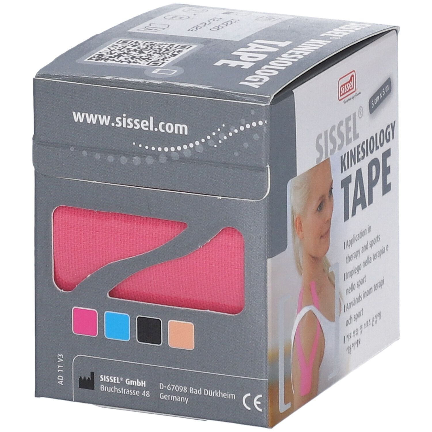 SISSEL Kinesiology Tape 5cmx5m pink