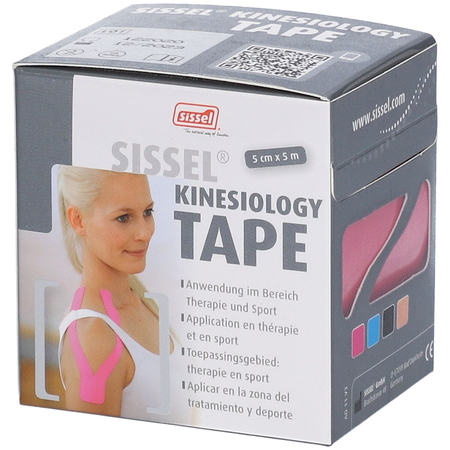 SISSEL Kinesiology Tape 5cmx5m pink