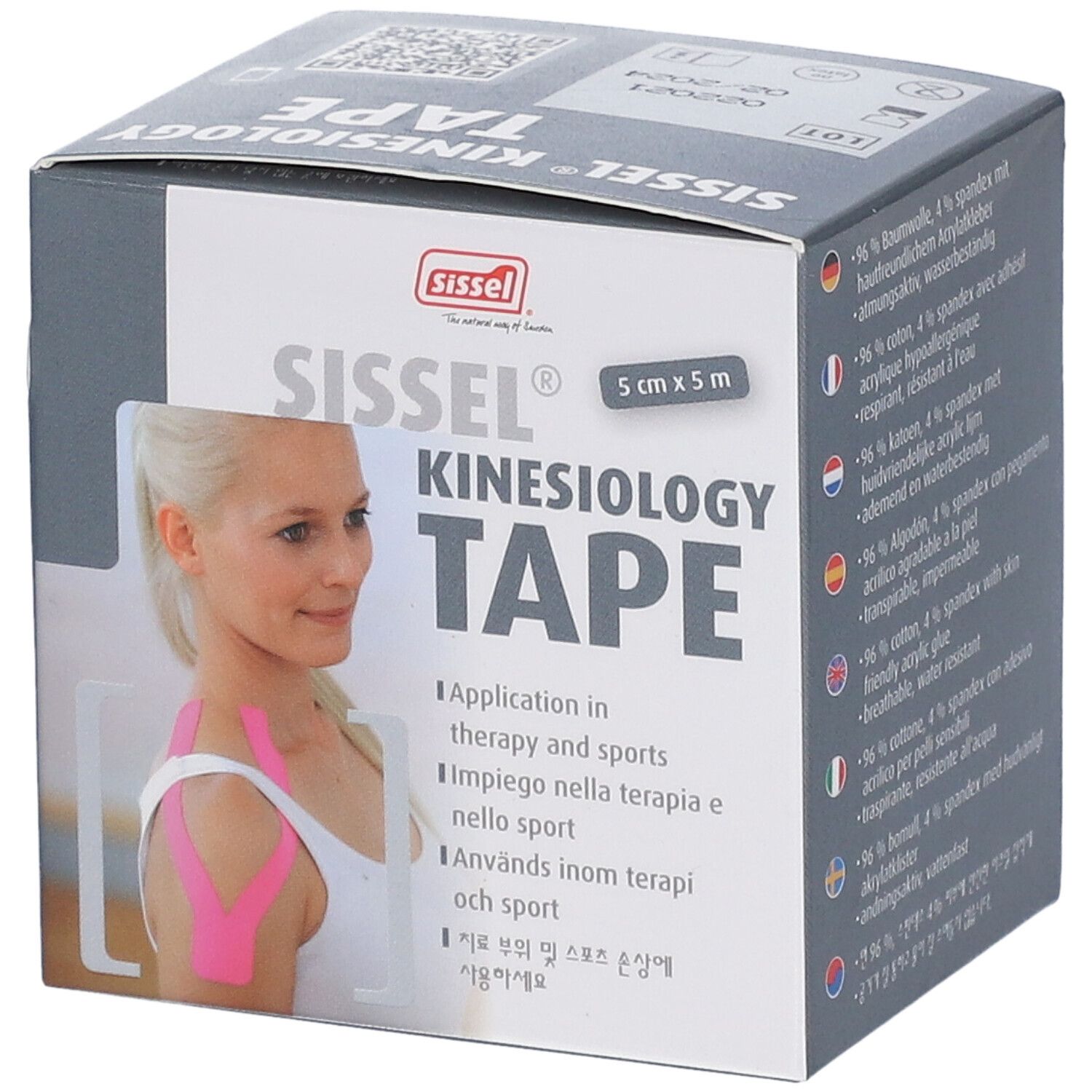 SISSEL Kinesiology Tape 5cmx5m schwarz