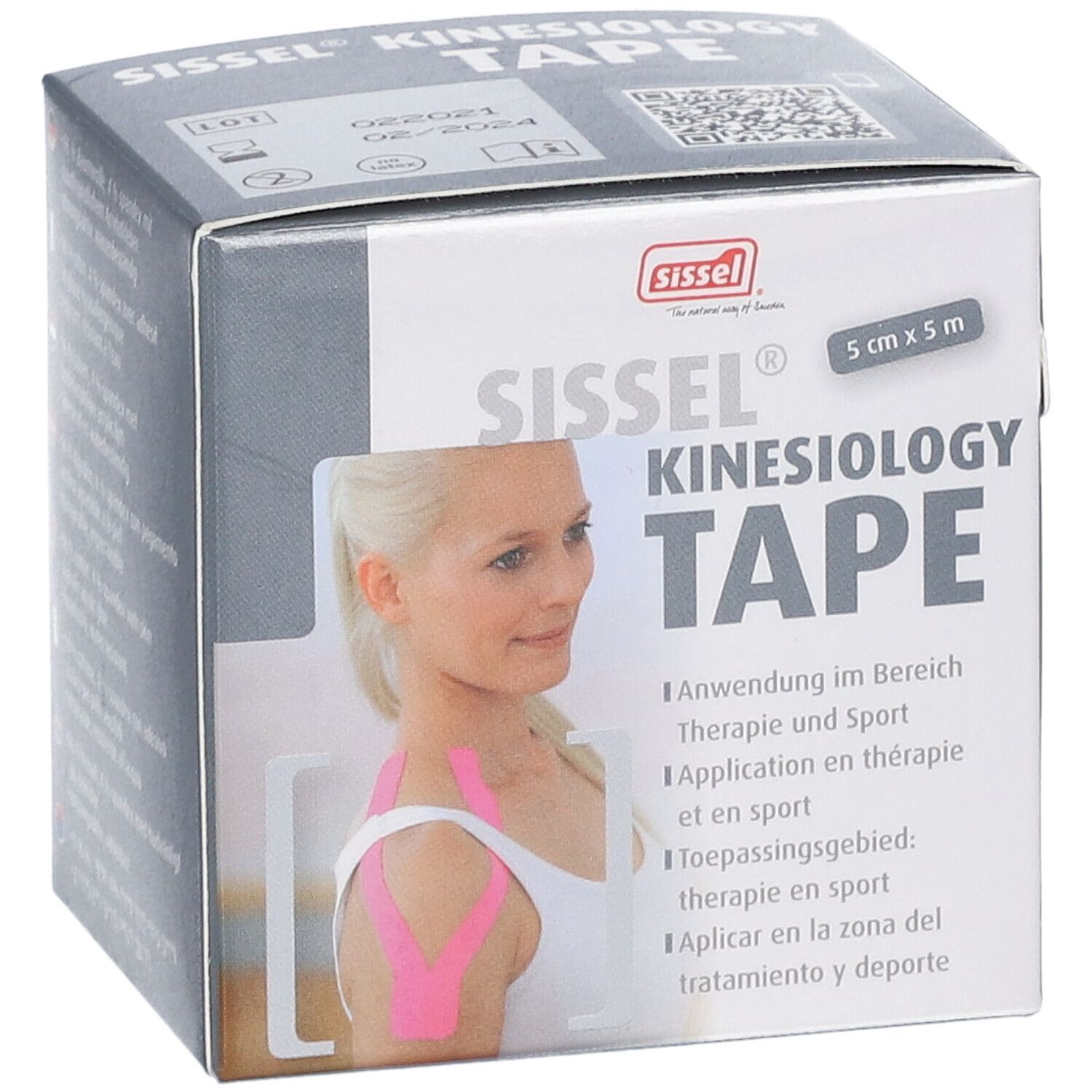 SISSEL Kinesiology Tape 5cmx5m schwarz