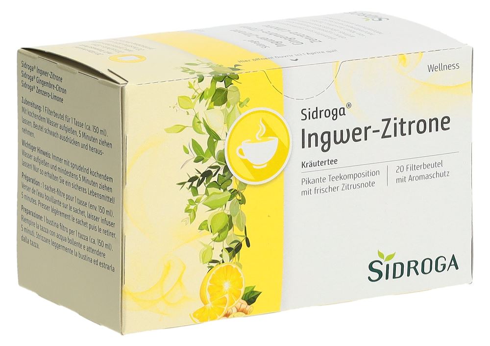 SIDROGA Ingwer-Zitrone Btl 20 Stk