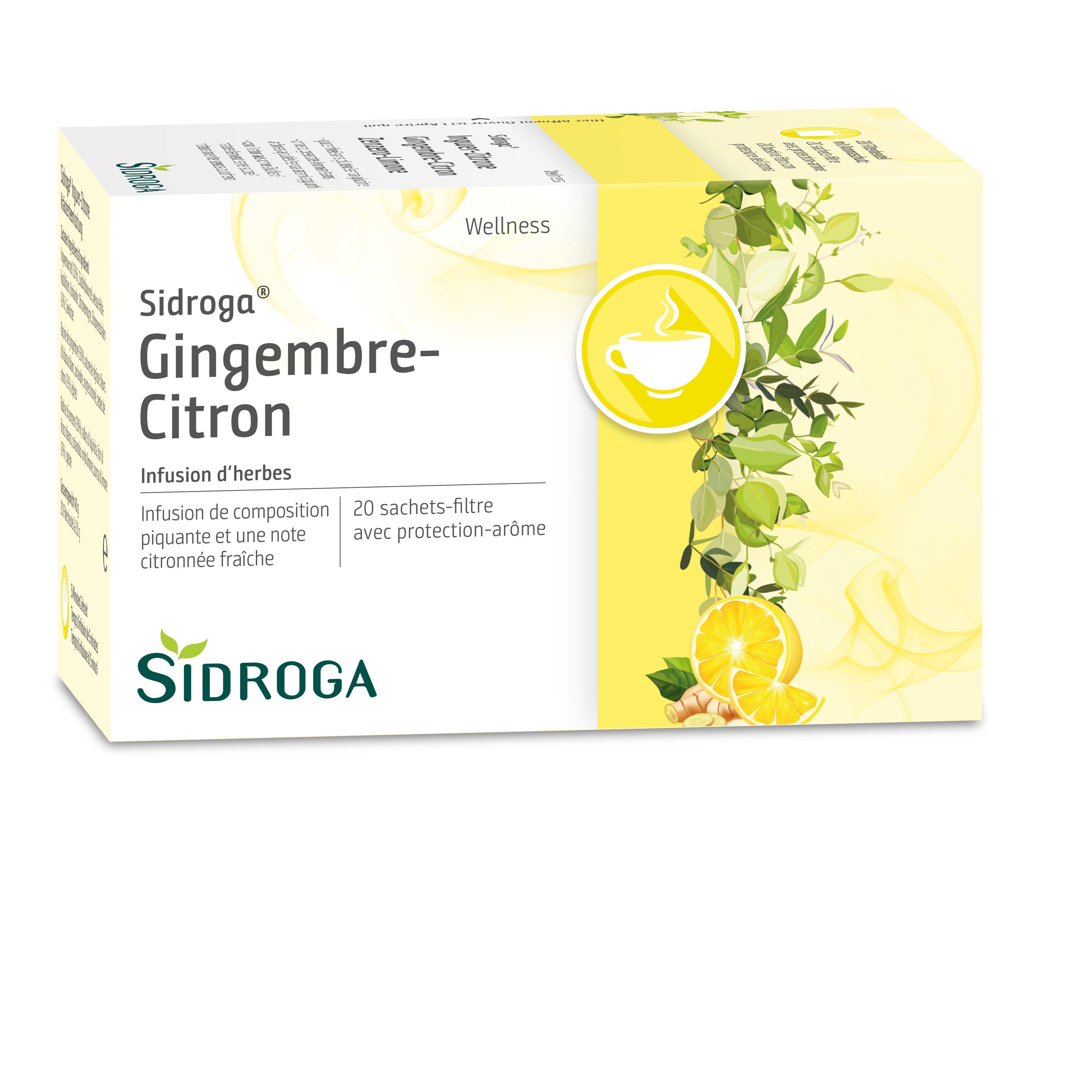 SIDROGA Ingwer-Zitrone Btl 20 Stk