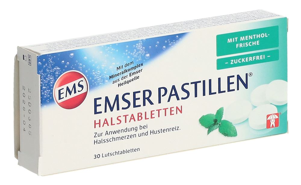 EMSER Pastillen zuckerfrei Mentholfrische 30 Stk