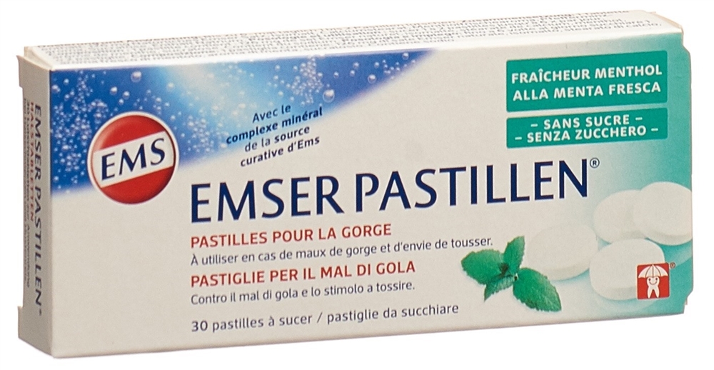 EMSER Pastillen zuckerfrei Mentholfrische 30 Stk