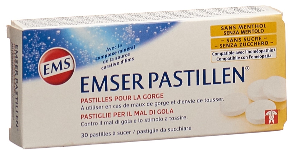 EMSER Pastillen zuckerfrei ohne Menthol 30 Stk