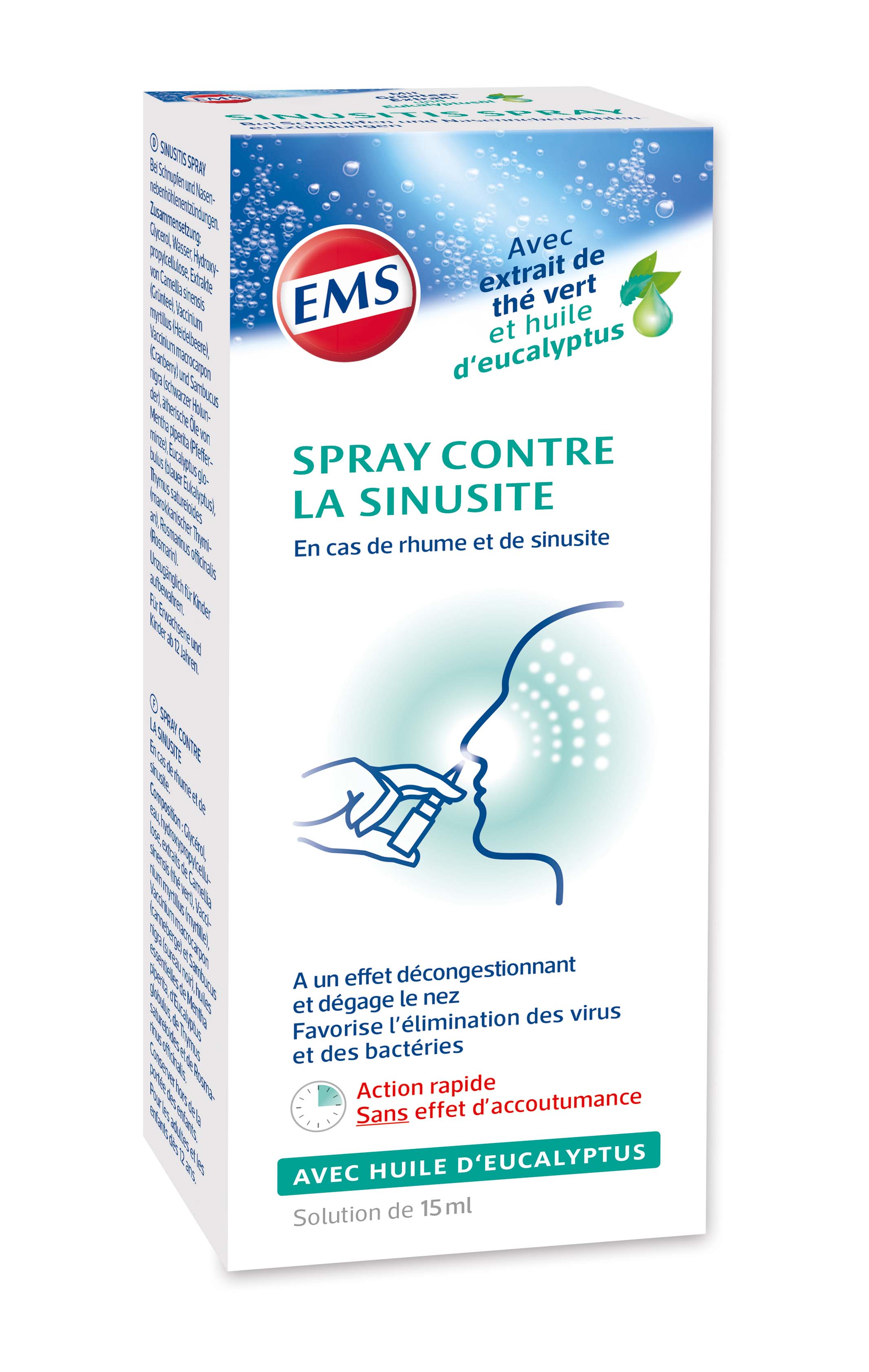 EMS Sinusitis Spray mit Eukalyptusöl 15 ml