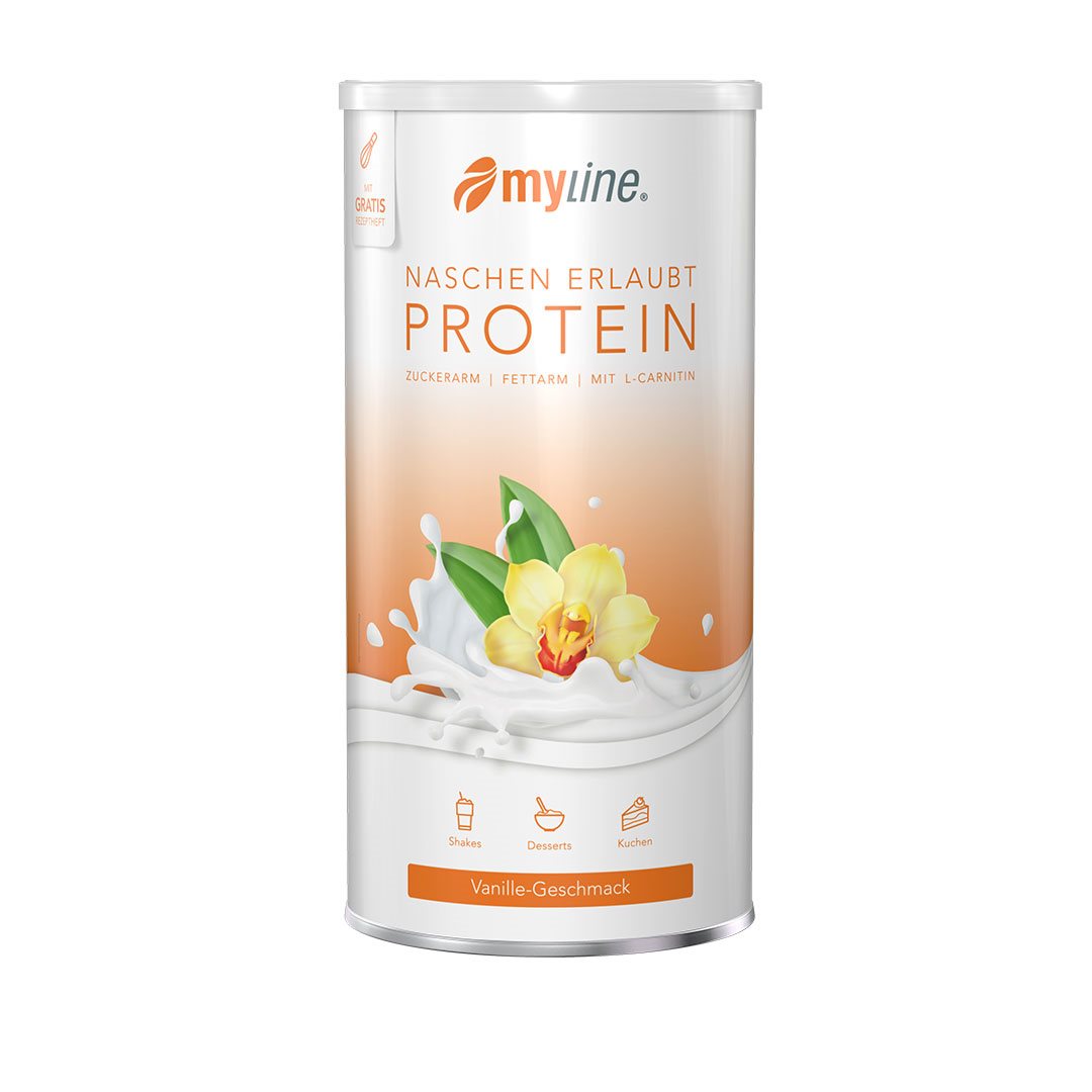 MYLINE Eiweiss m L-Carnitin Plv Vanill o Asp 400 g