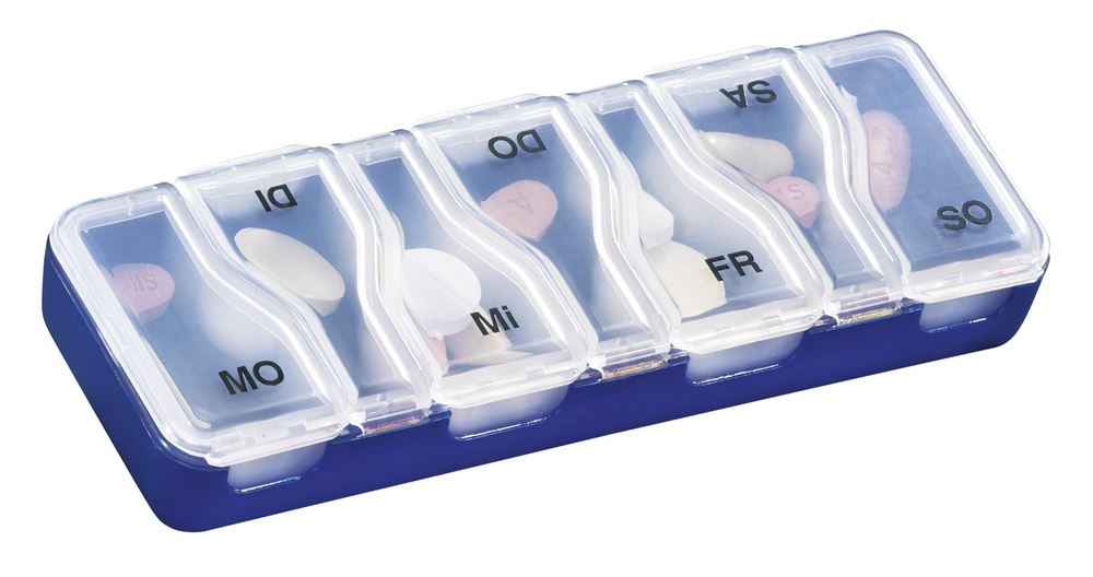 MEDI-7 Medikamentendosierer uno 7 Tage blau