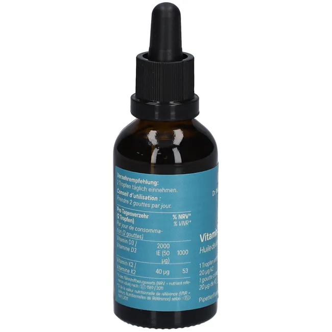 DR. NIEDERMAIER Vitam D3 + K2 Öl Glasfl 50 ml
