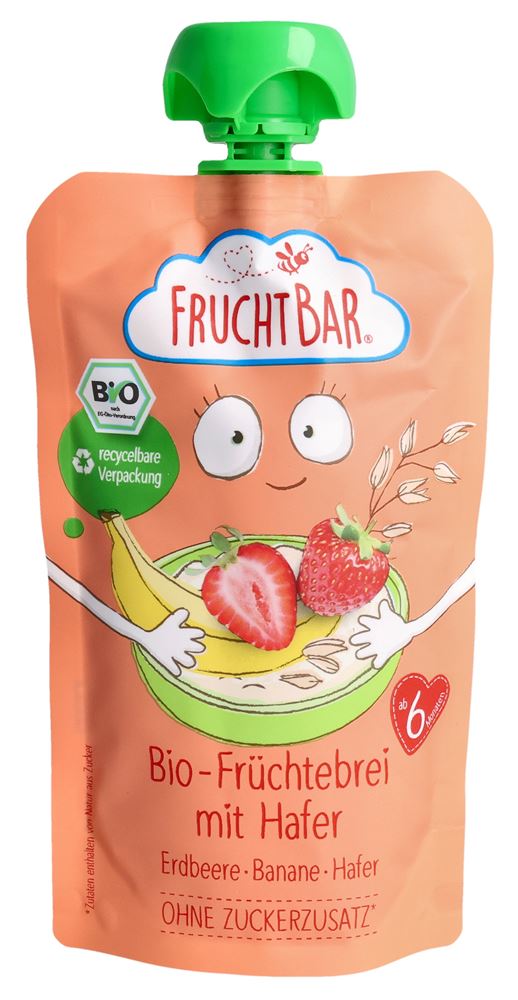 FRUCHTBAR Früchtebrei Bio Haf Erdb Bana 120 g