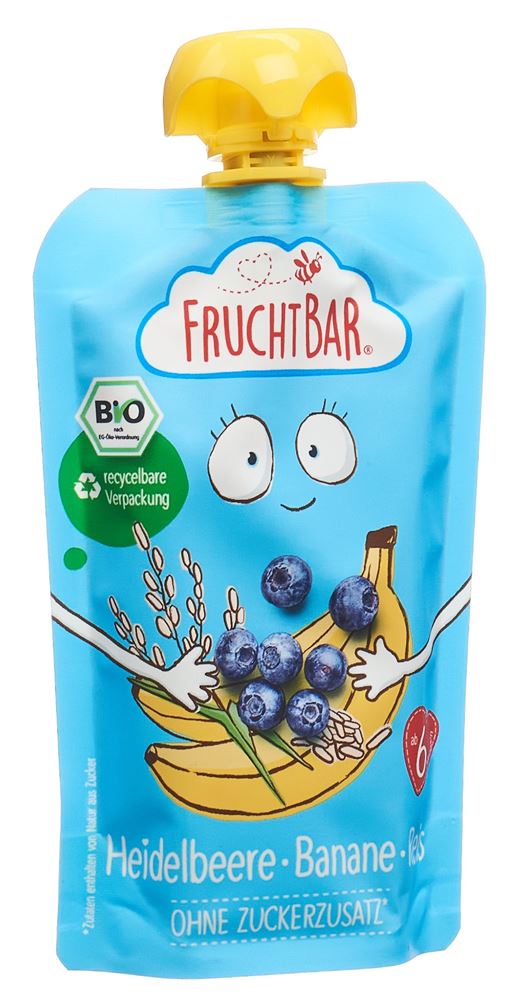 FRUCHTBAR Fruchtpüree Bio Heidel Bana Reis n 100 g