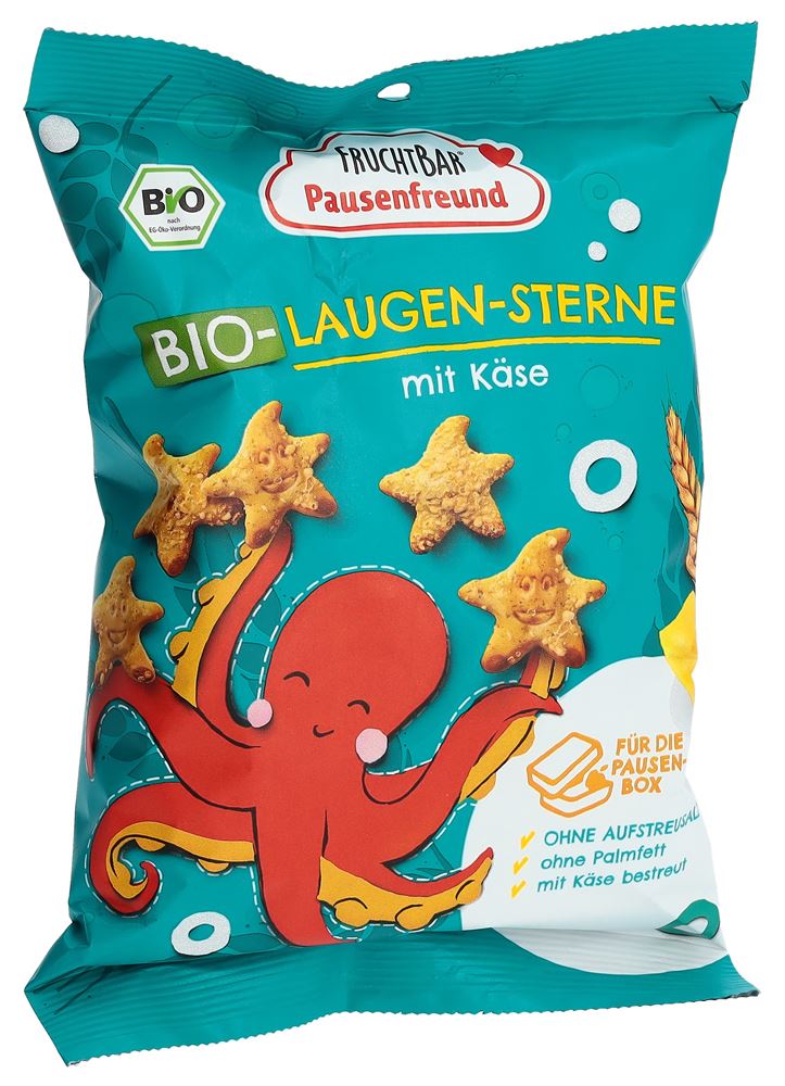 FRUCHTBAR Laugen-Sterne Bio mit Käse Btl 70 g