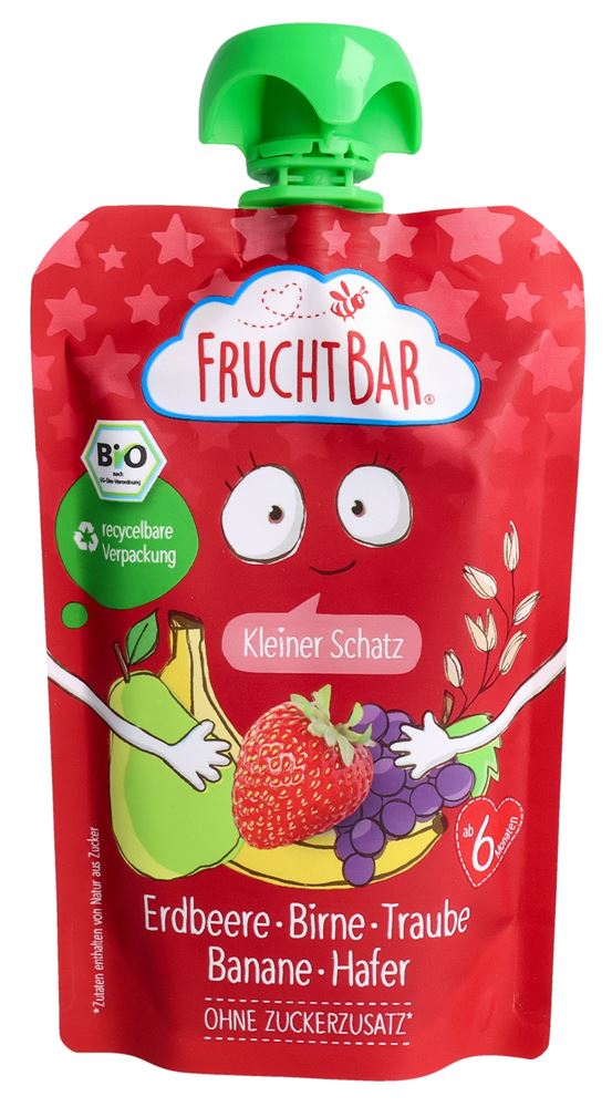 FRUCHTBAR Fruchtpüree Bio Erd Bir Tr Ban Haf 100 g