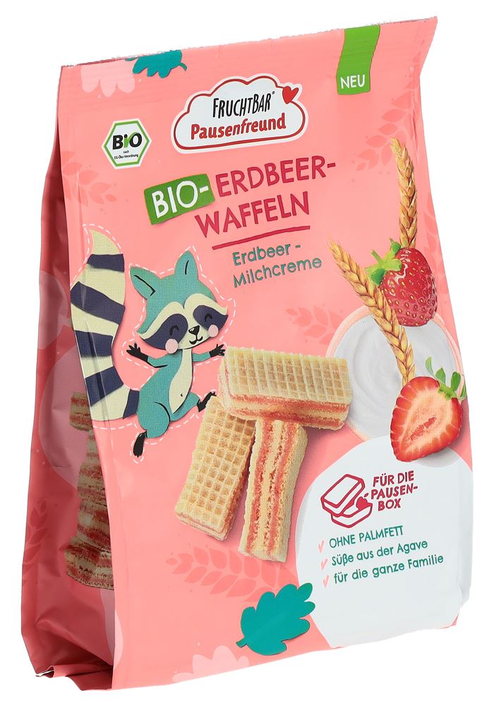 FRUCHTBAR Erdbeer-Waffeln Bio Erdbee-Milchcr 100 g