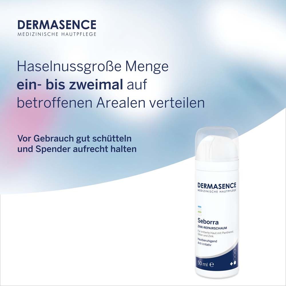 DERMASENCE Seborra Zink-Repairschaum Disp 50 ml