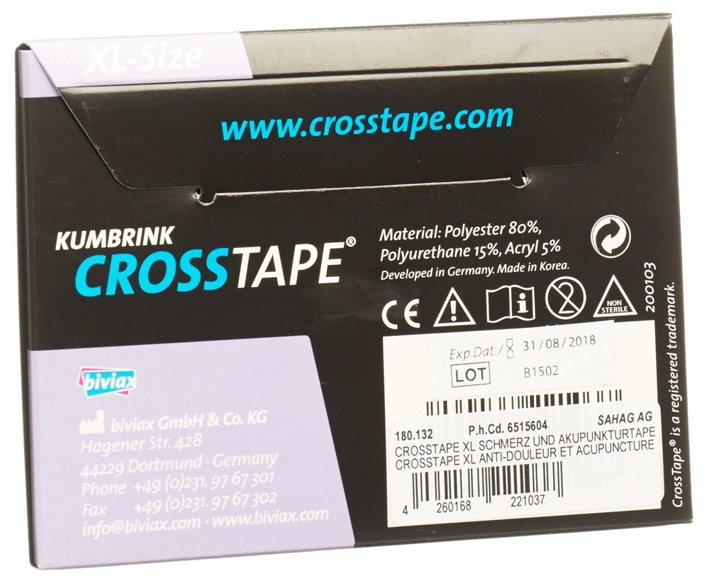 CROSSTAPE Schmerz- Akupunkturtape XL 40 Stk