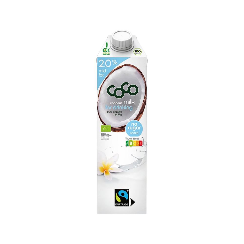 DR. MARTINS Coco Milk 2 % zum Trinken Tetra 1 lt