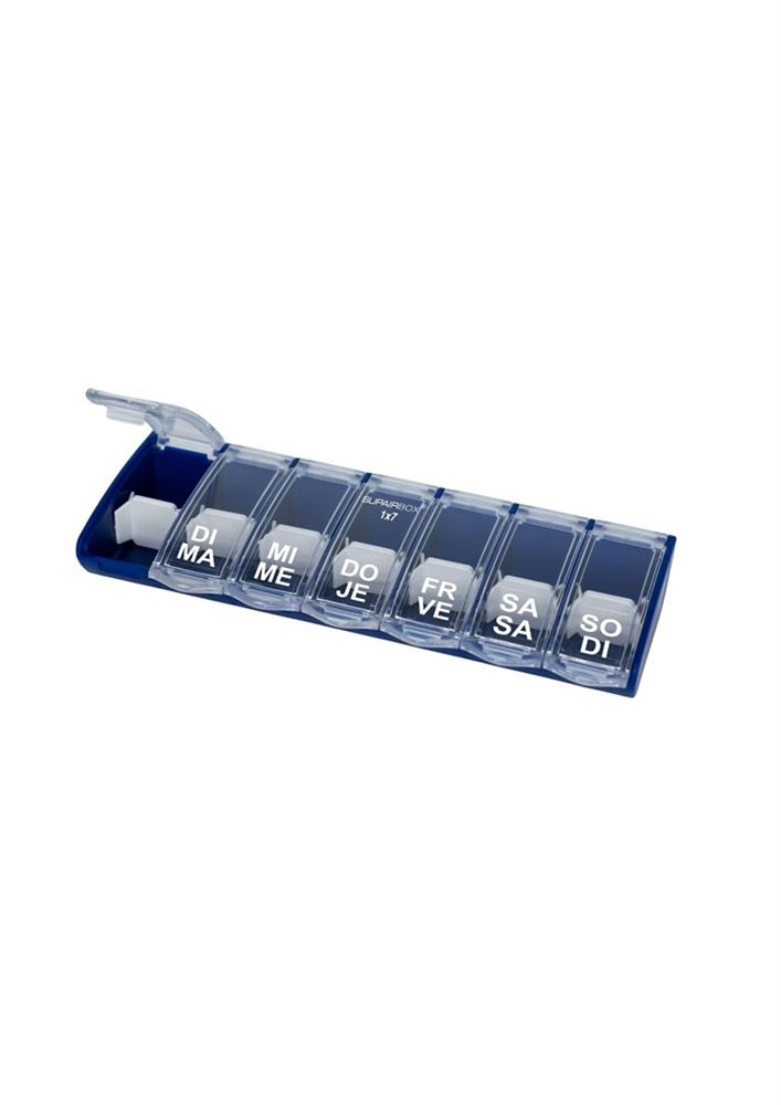 SUPAIRBOX 1x7 Wochendispenser D/F blau
