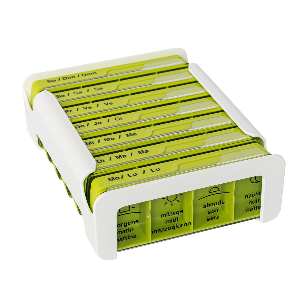 ANABOX Medidispenser compact 7Tage grün 4 F D/F/I