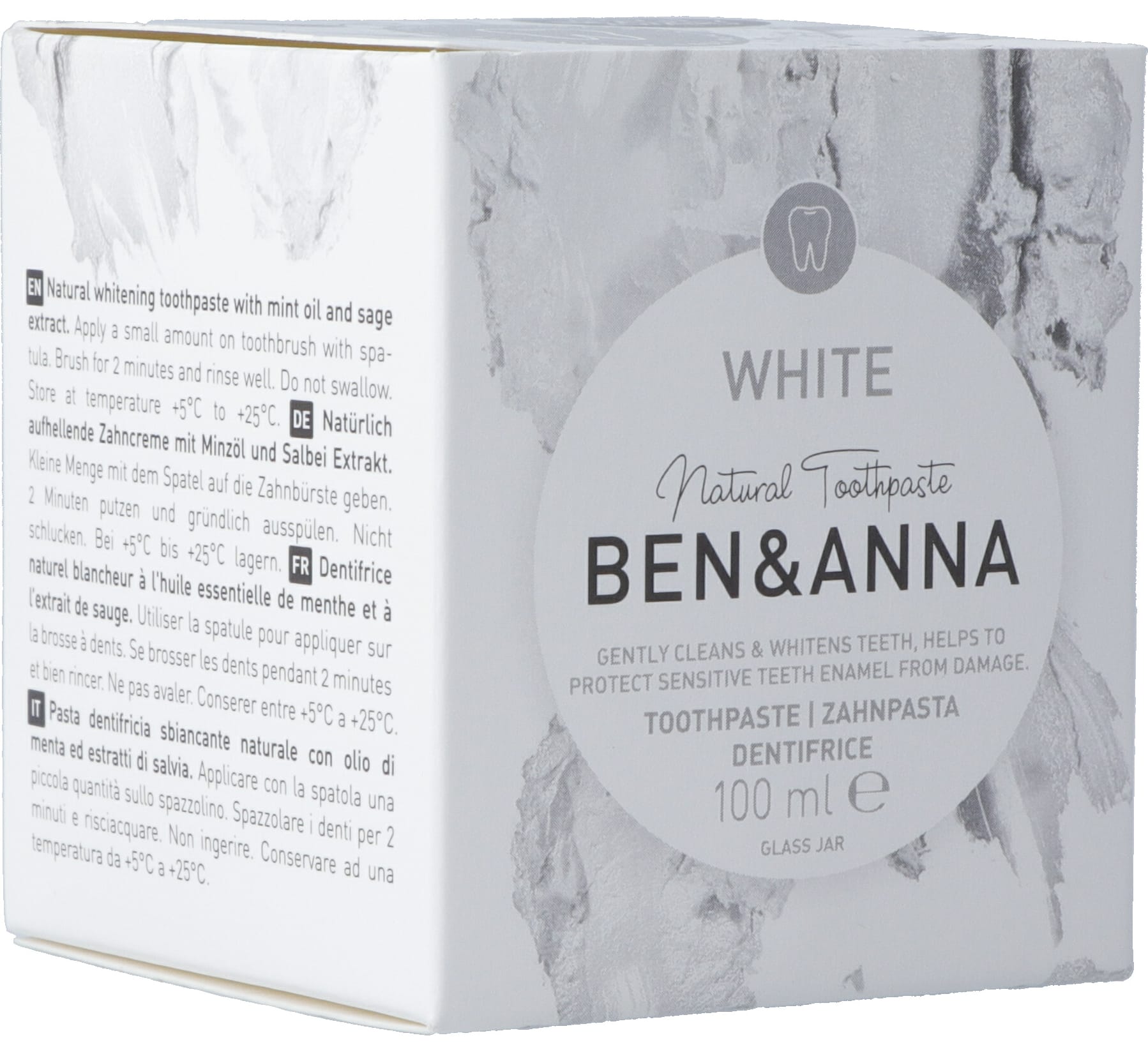 BEN&ANNA Toothpaste White 100 ml