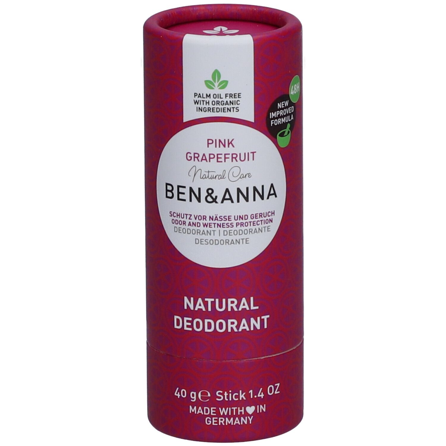 BEN&ANNA Deo Stick Pink Grapefruit 40 g