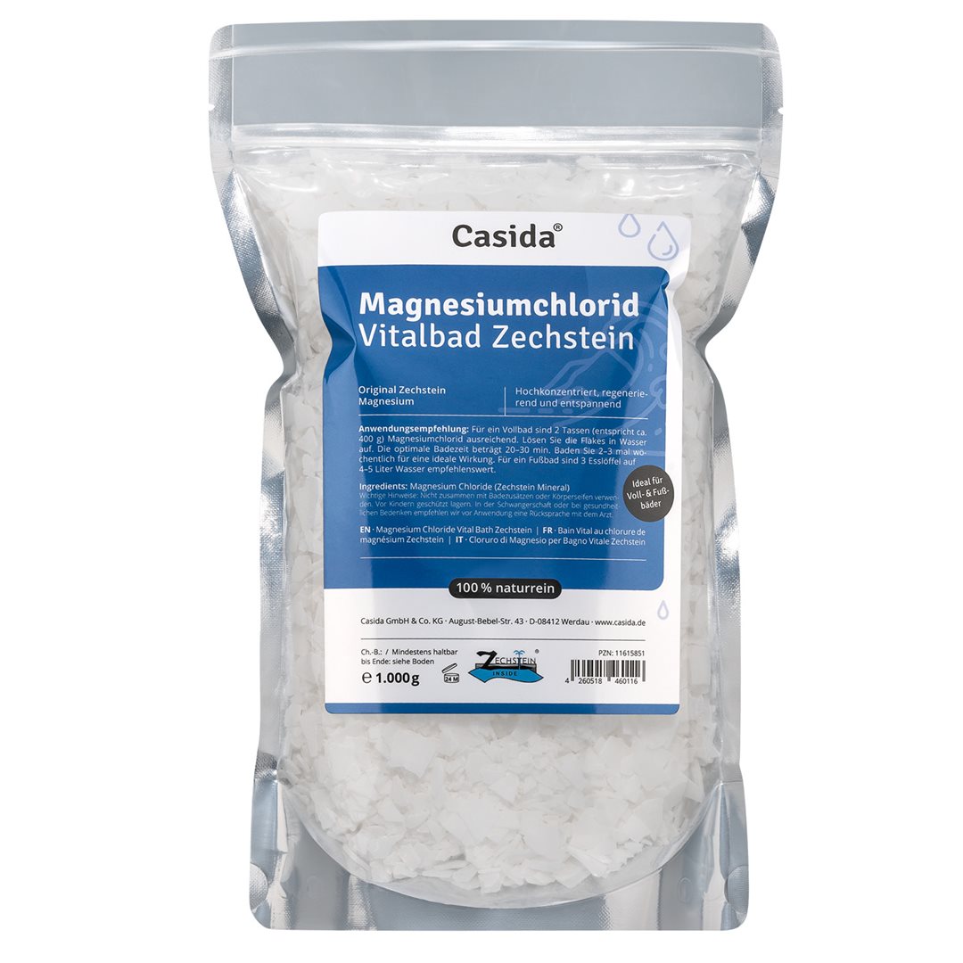 CASIDA Magnesiumchlorid Vitalbad Zechstein 1000 g