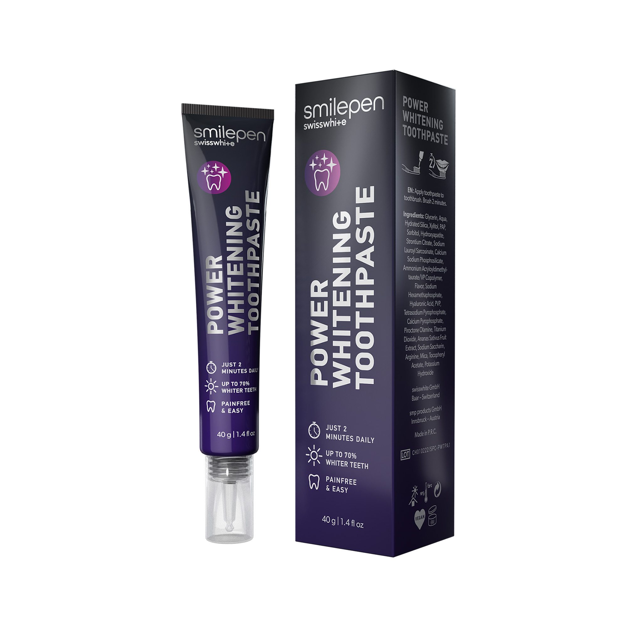 SMILEPEN Power Whitening Zahnpasta Tb 40 g