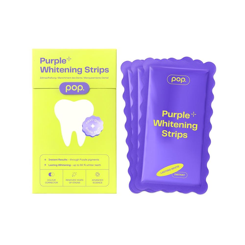 POP Purple Whitening Strips Box 7 Stk