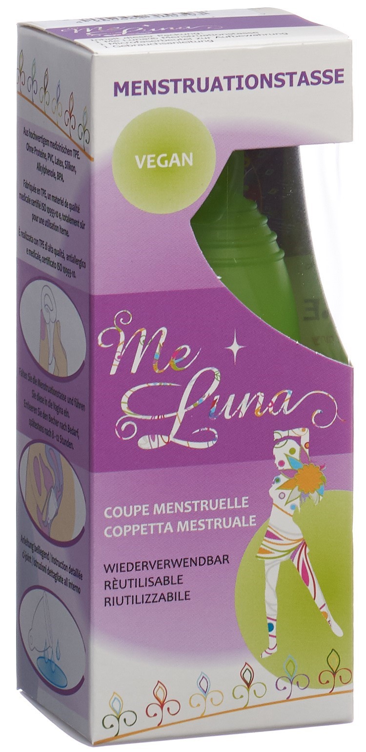 ME LUNA Menstruationstasse Classic S Ring Grün