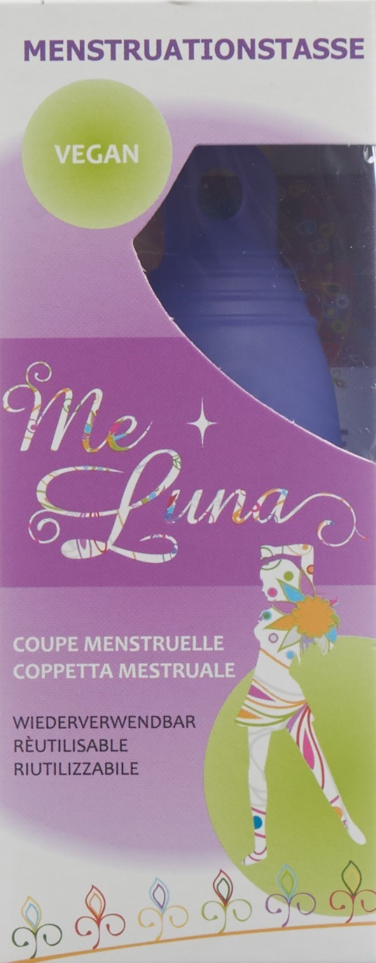 ME LUNA Menstruationstasse Sport S Blau-Violett