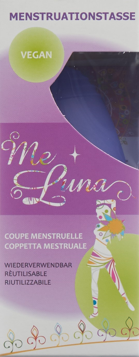 ME LUNA Menstruationstasse Sport M Blau-Violett