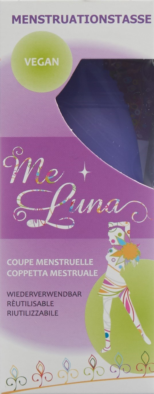 ME LUNA Menstruationstasse Sport XL Blau-Violett