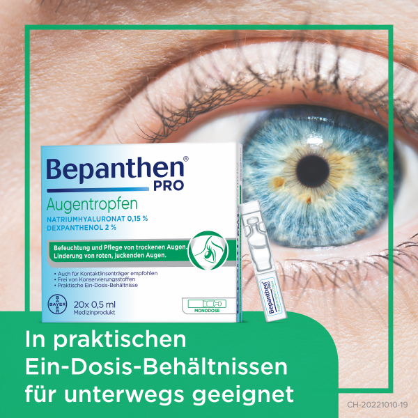 BEPANTHEN PRO Augentropfen 20 Monodos 0.5 ml