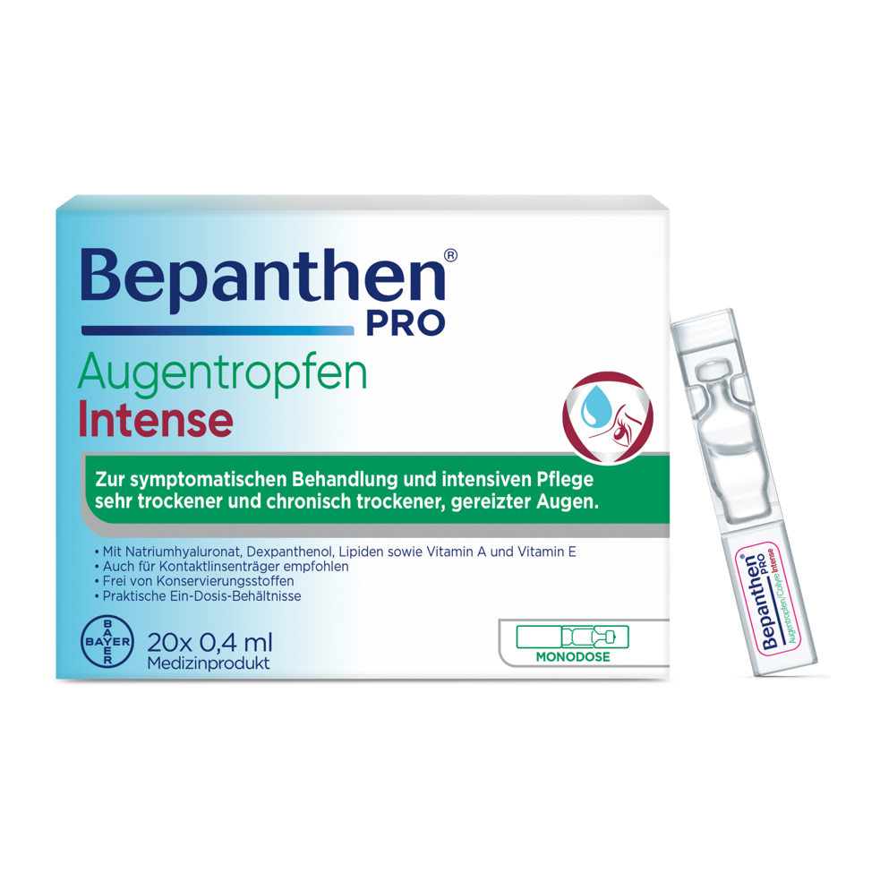 BEPANTHEN PRO Augentropfen Inten Mono 20 x 0.4 ml