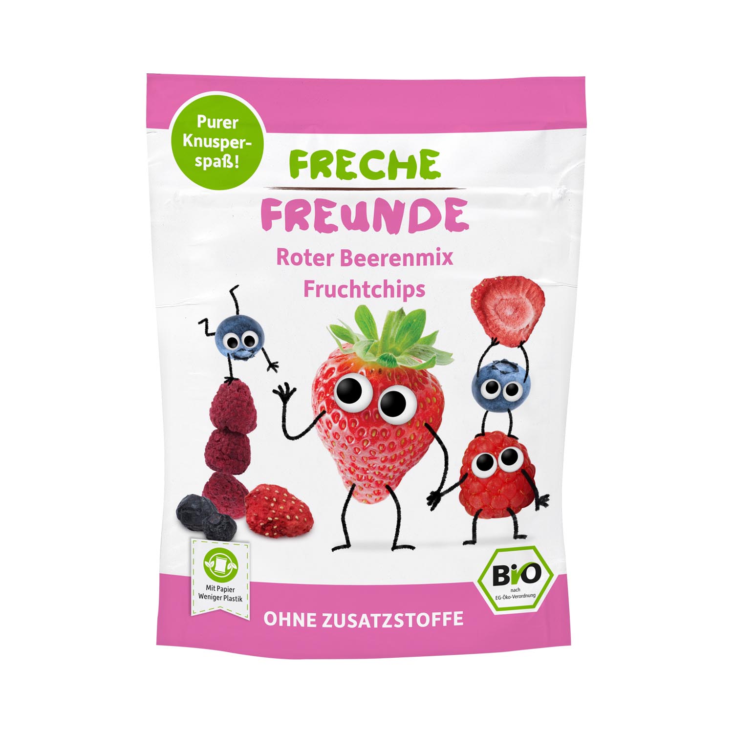 FRECHE FREUNDE Fruchtchips roter Beerenmix 10 g