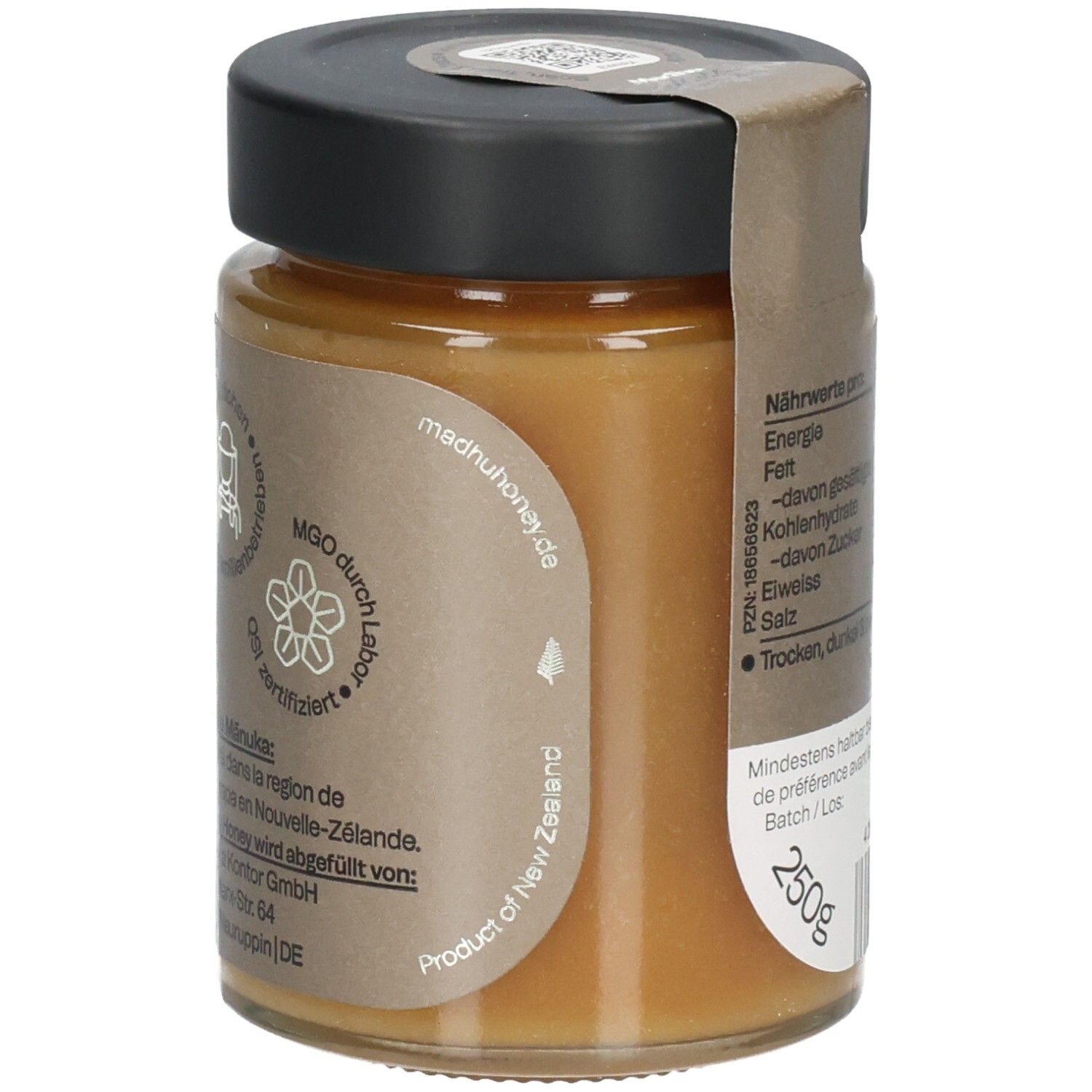 MADHU Manuka Honig MGO 100+ Glas 250 g