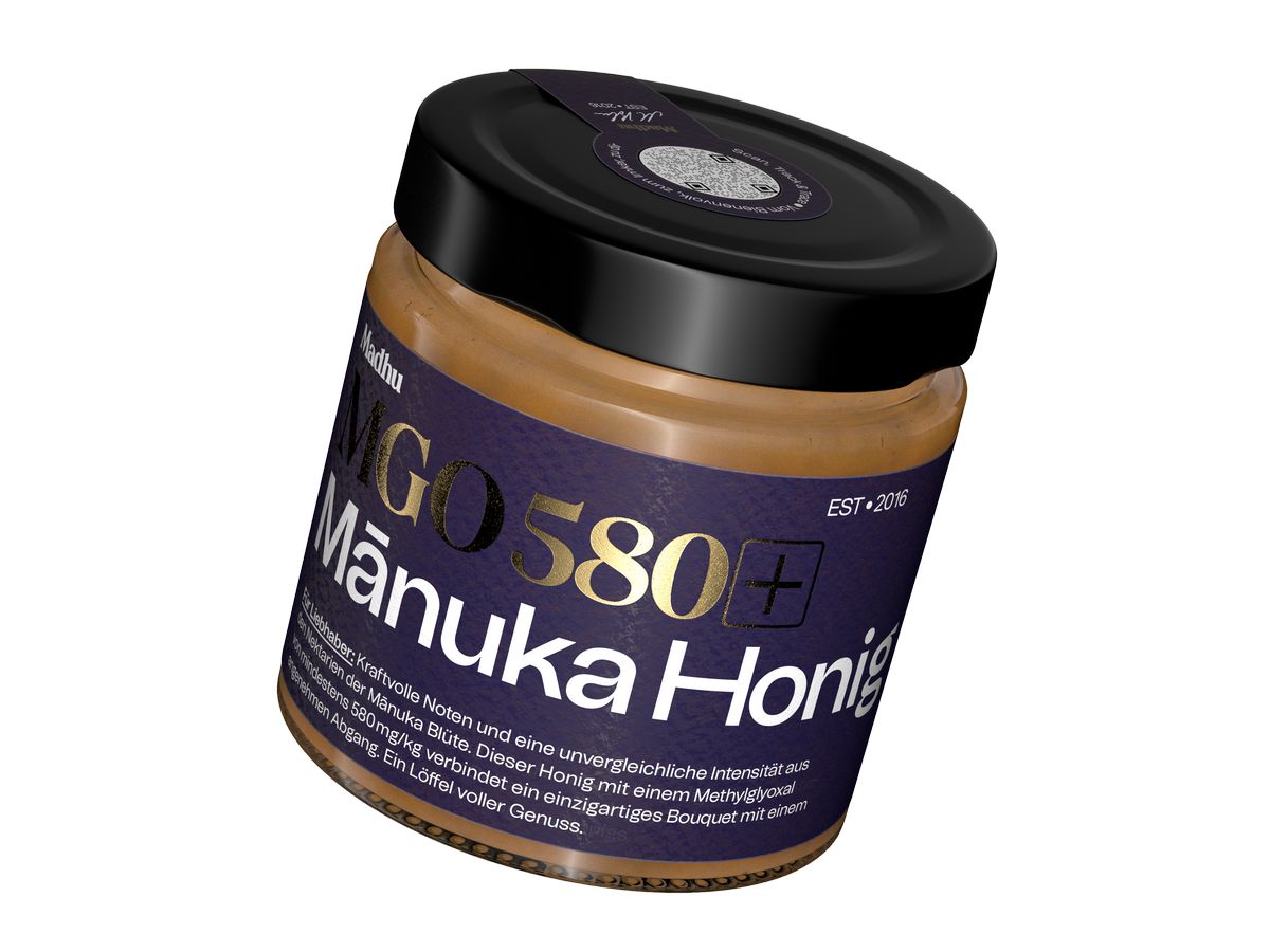 MADHU Manuka Honig MGO 580+ Glas 500 g