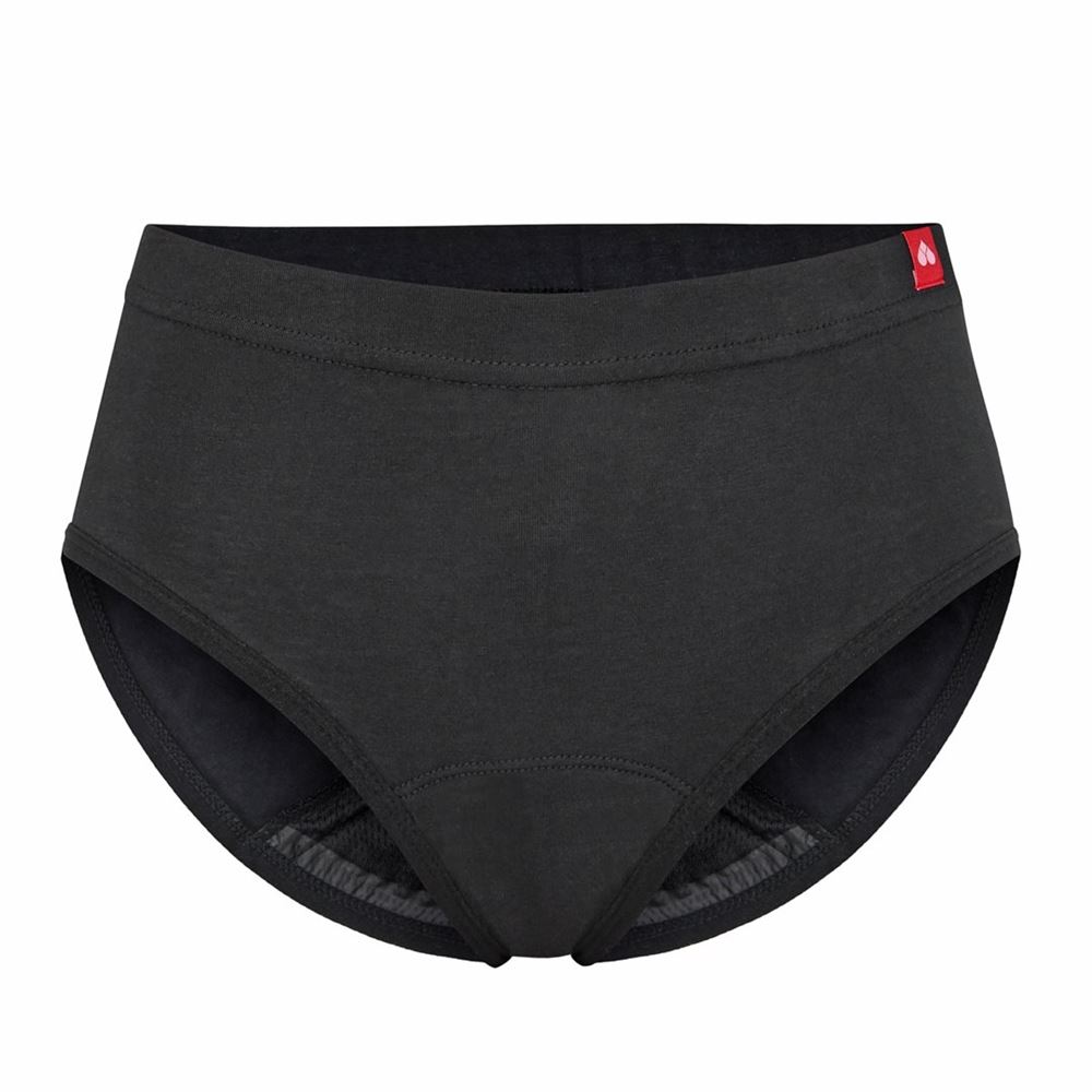 FEMALE COMPANY Periodenslip Hipster L Cotton schw