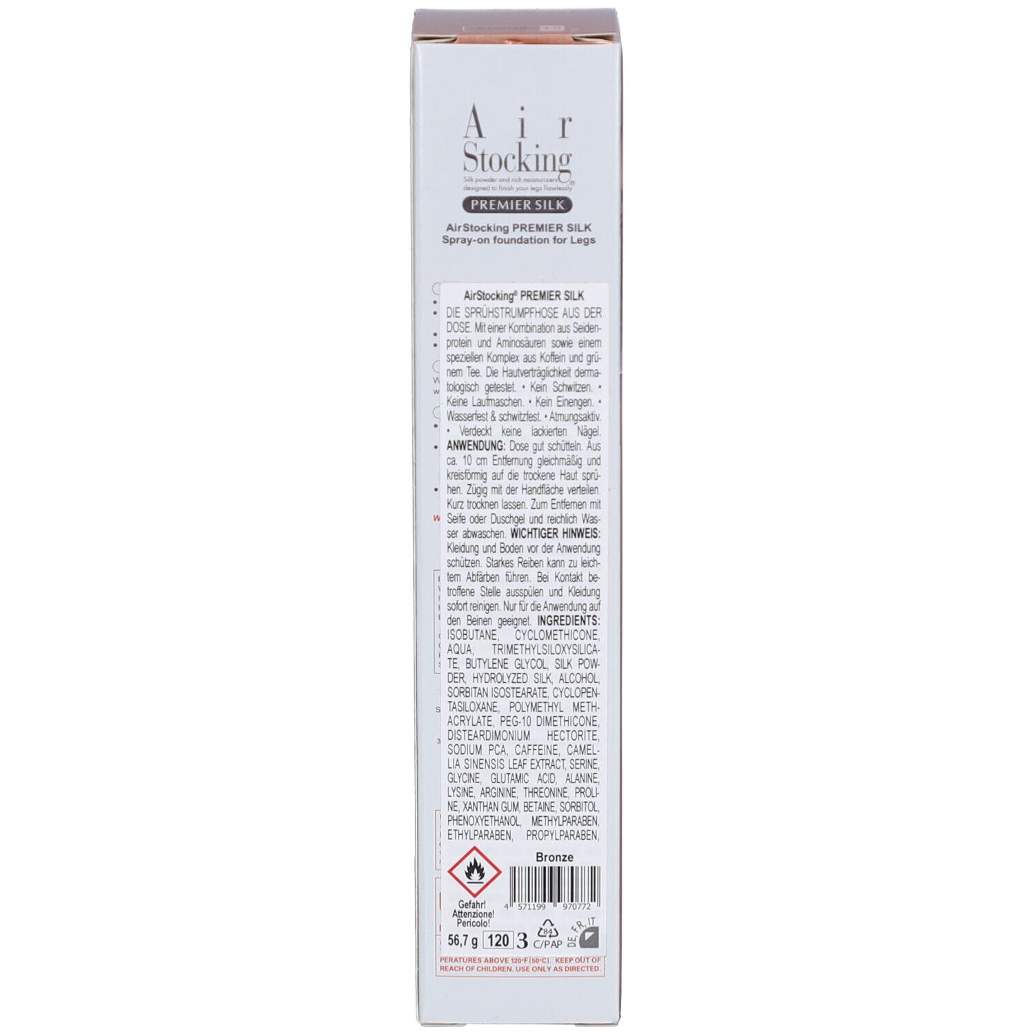 AIR STOCKING PREMIER SILK Strumpf Bronz Spr 56.7 g