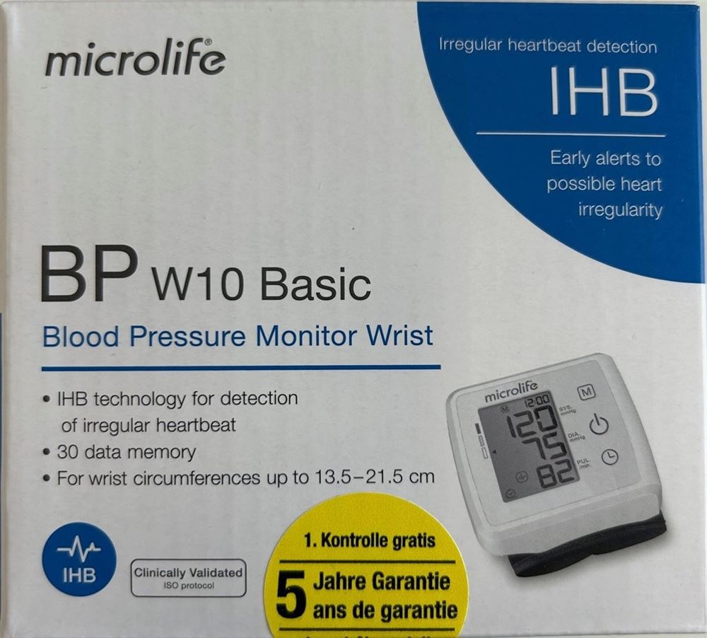 MICROLIFE Blutdruckmessgerät W10 Basic ink VRB