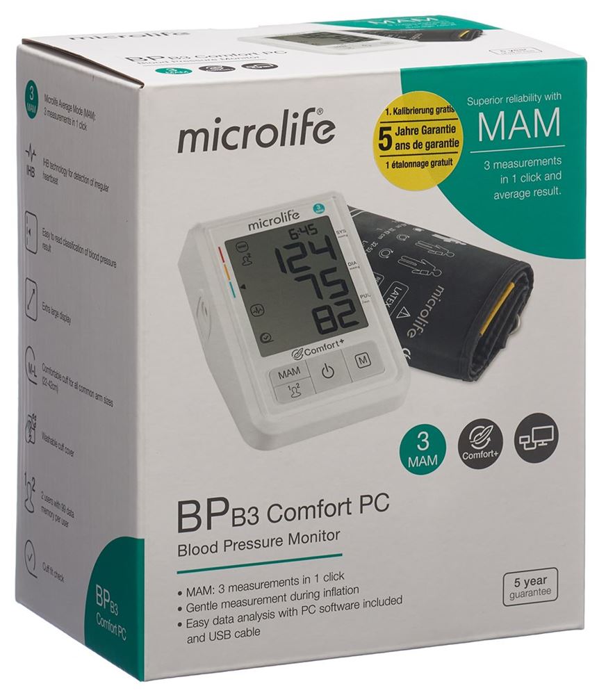 MICROLIFE Blutdruckmesser BP B3 Comfort