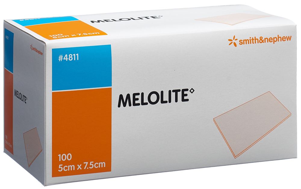 MELOLITE Wundkompresse 5cmx7.5cm 100 Stk
