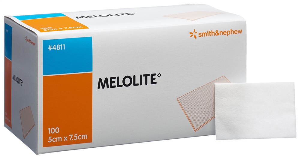 MELOLITE Wundkompresse 5cmx7.5cm 100 Stk