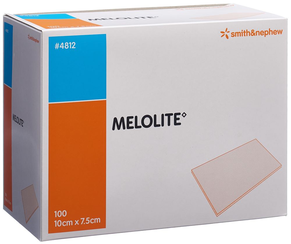 MELOLITE Wundkompresse 10cmx7.5cm 100 Stk