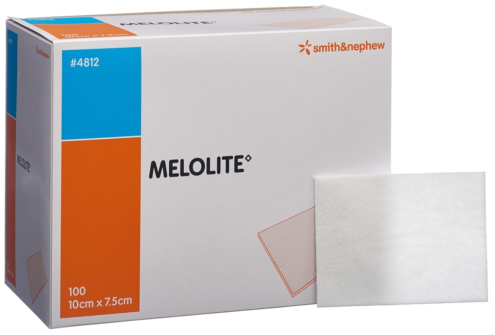 MELOLITE Wundkompresse 10cmx7.5cm 100 Stk