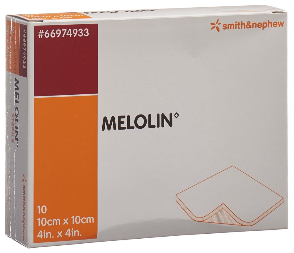 MELOLIN Wundkompressen 10x10cm steril 10 Stk